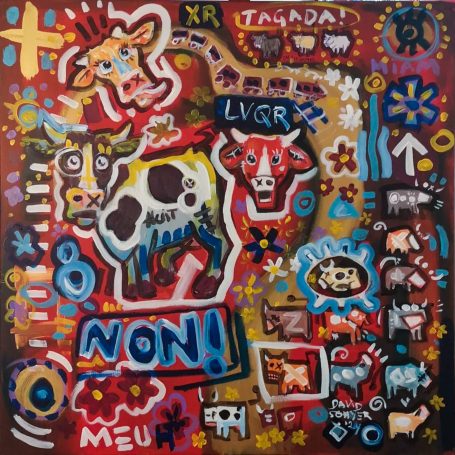 'cause we love cowz + cadre blanc des Vaches